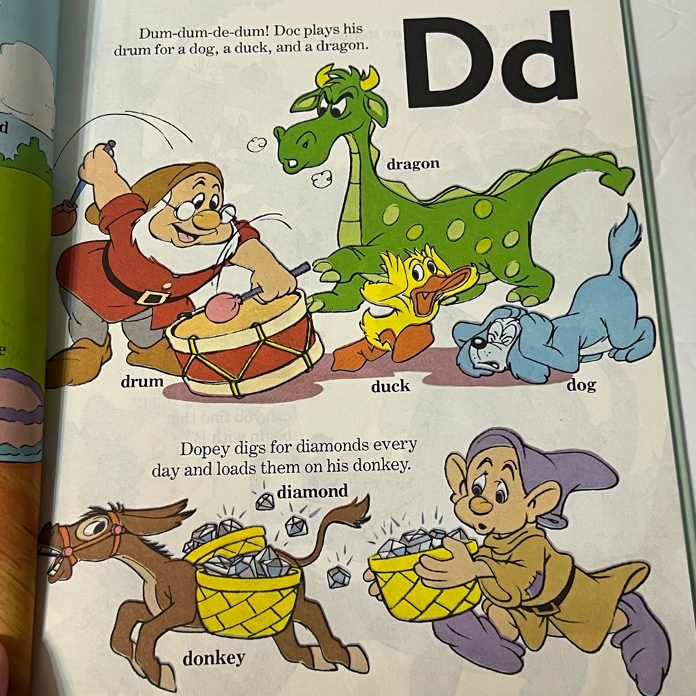 Walt Disney Fun Learn Library Volume 1 Alphabet A-Z Illustrated Hardcover - Picture 5 of 9
